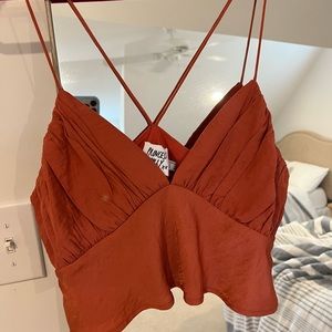 princess polly burnt orange top